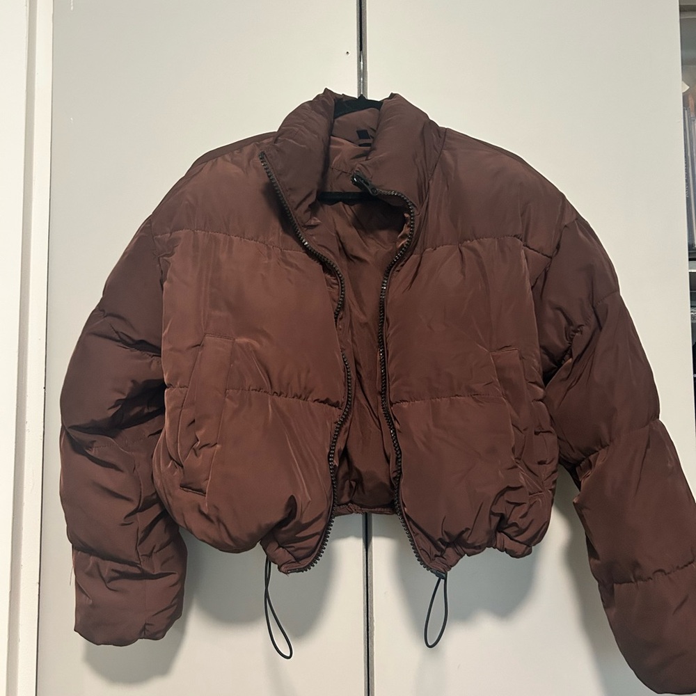 H&M Chocolate Brown Puffer Jacket